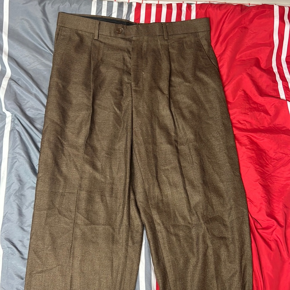 Mens Brown “Lineage” Dress Slacks